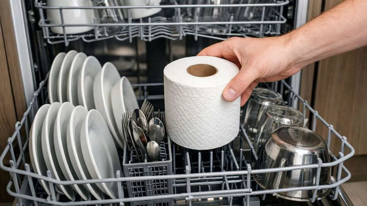 Daarom zou je een rol toiletpapier in de vaatwasser moeten leggen