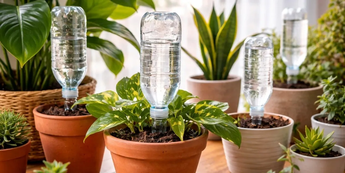 Laat je planten niet verdrogen tijdens de zomervakantie: doe-het-zelf bewateringsoplossing